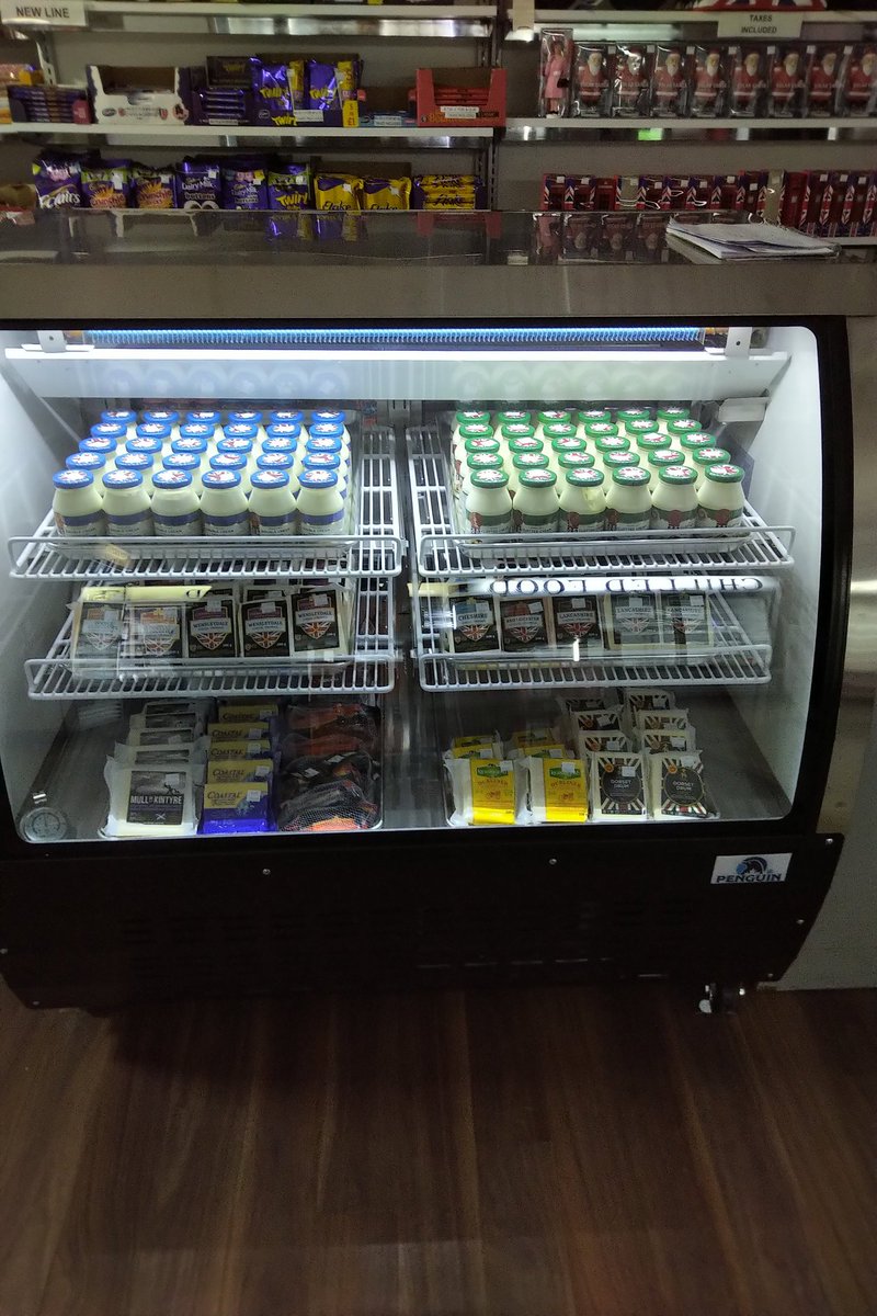 SimplyBritish's tweet photo. We have a new dedicated dairy display case for all our delich #devoncream and  @coombecastle cheeses all from the UK @TownofWhitby #Canada https://t.co/vA2rzCjpdt