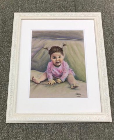 art_andframing's tweet photo. Delightful #drawing of a baby girl, double #matboard layer and #framed in white #ornate #frame. Call at; 0296481118. Sydney #Art &amp; #Framing Supplies is focused on providing high-quality #service and customer satisfaction, we will do everything we can to meet your expectations. https://t.co/DIPHGx9gxk
