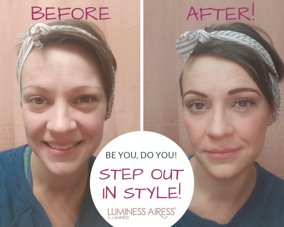 AiressAlona's tweet photo. Independent Consultant, #beforeandafter with #luminess!
#beautybasics #airess #airbrush #beauty #makeup #inspire #makeover #empowerwomen #makeuptutorial #luminessair #everydaymakeup #cosmetics #makeupaddict #makeupjunkie https://t.co/HUkECBxZir