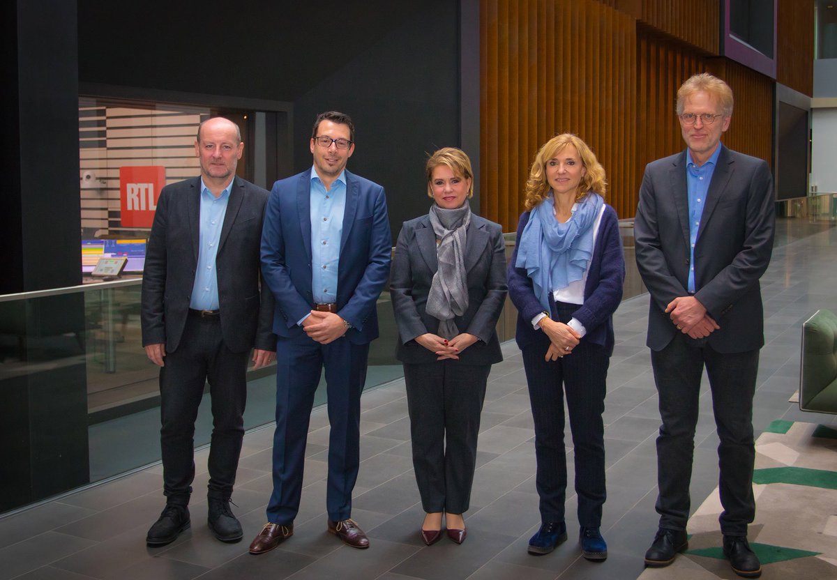 rtlgroup's tweet photo. Her Royal Highness The Grand Duchess Maria Teresa paid a visit to #RTLCity as part of the international conference @StandSpeakRise which will take place in March. The conference aims to put an end to sexual violence in fragile environments. https://t.co/7gvfJG4cwS