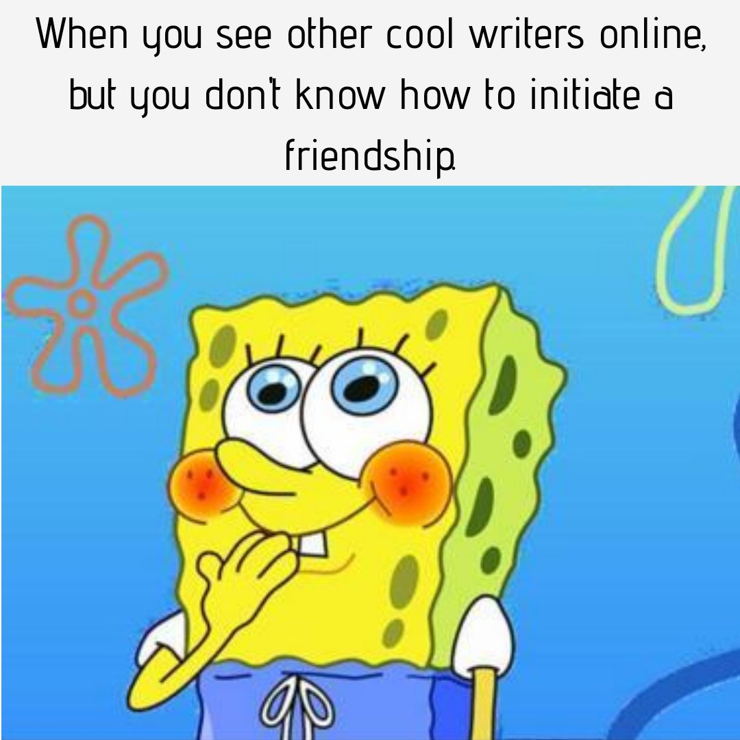 Garimakaushikk's tweet photo. When you see other cool writers online but you don't know how to strike a conversation. #Shylife https://t.co/8riIhgWUg5