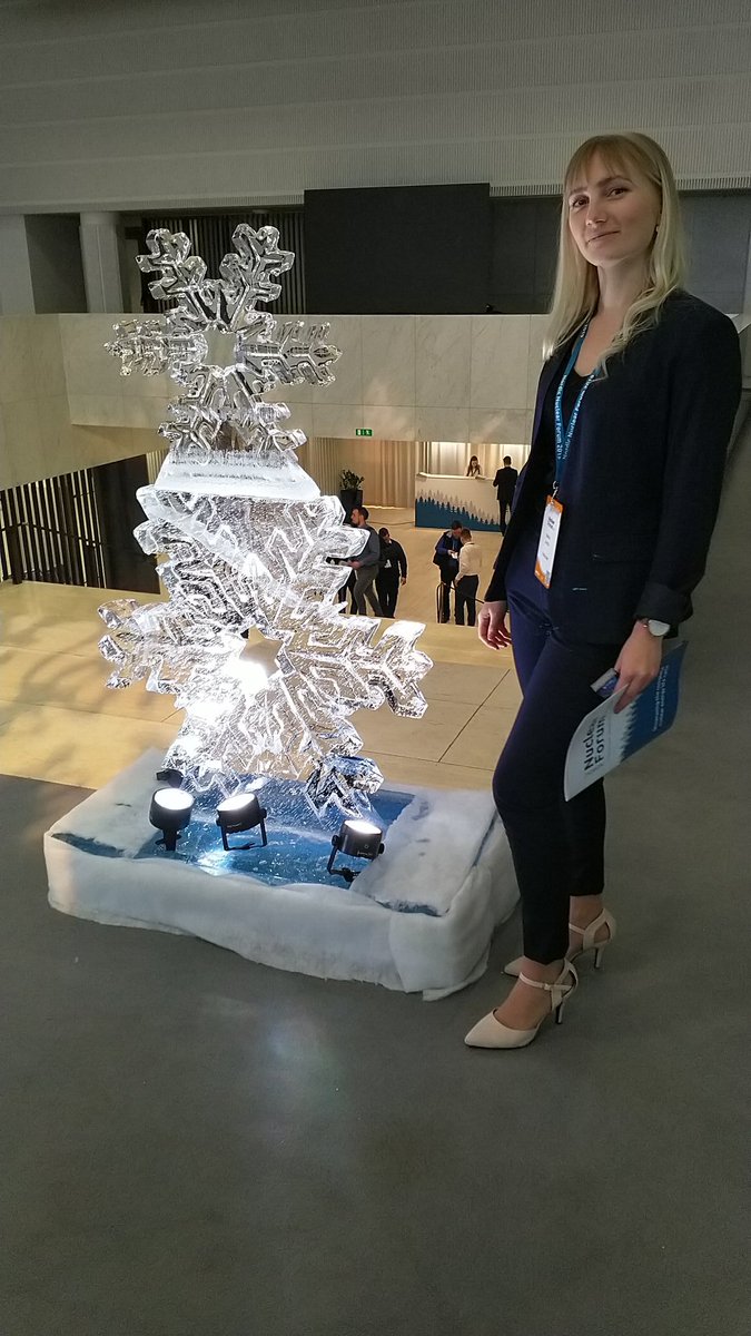 prospectum's tweet photo. #nnf2019 is ready to start! Event coordinator @marikaannila welcomes guests to @finlandiatalo #finnuclear https://t.co/Yq6cleIGZj
