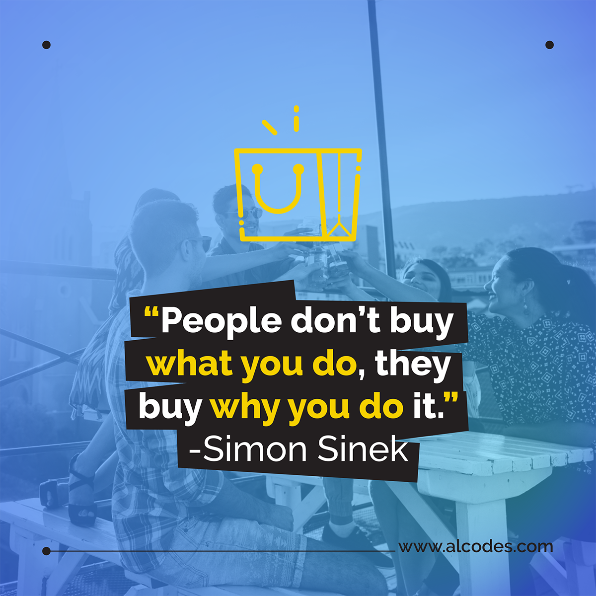 alcodesmobility's tweet photo. To inspire change, the goal must be not just to sell to people who need what you have, but to the larger group of those who believe what you believe.
#smsmarketing #branding #marketingtips #marketingquotes #marketingstrategies #alcodes #tuesdaymotivation https://t.co/lcPklNLnXz