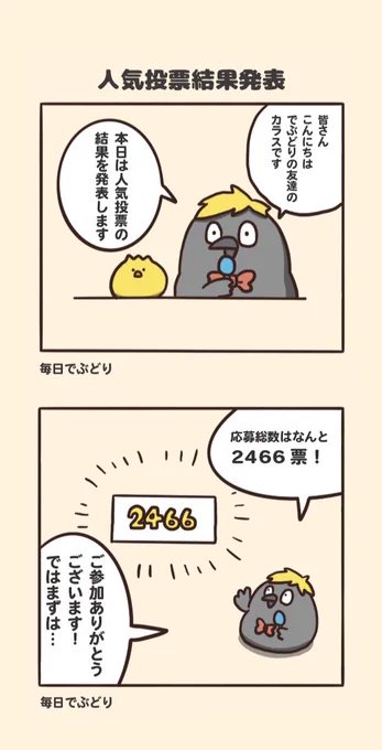 人気投票結果発表

インスタで募集した人気投票です
今後ツイッター限定企画も行います 