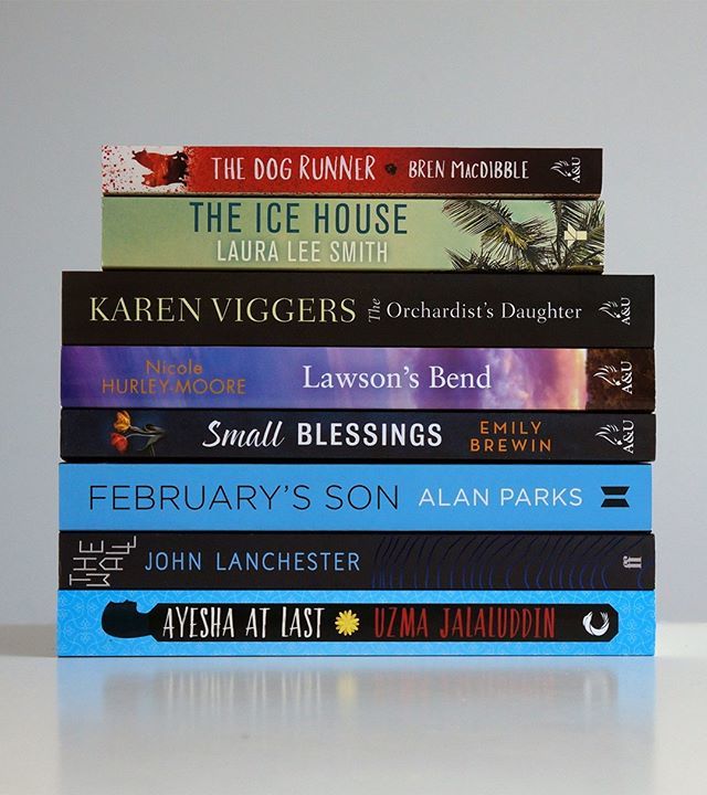 AllenAndUnwin's tweet photo. A #bookstack of fine fiction for February's new releases, will you be looking out for any of these? 📚⠀
#TheDogRunner #BrenMacDibble #TheIceHouse #LauraLeeSmith #TheOrchardistsDaughter #KarenViggers #LawsonsBend #NicoleHurleyMoore #SmallBl… https://t.co/FQwLVP5xLD https://t.co/9ODlYGGbUs