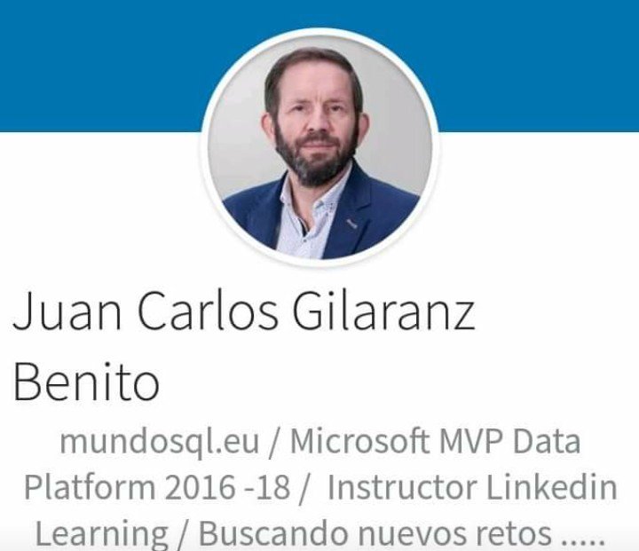 MundoSQL's tweet photo. Doy formación personalizada a empresa, grupo y profesional en #SQLServer, #Powerhell, #WindowsServer, #Windows10, #Azure, #Linux.
Soy #Microsoft #MVP Data Platform e Instructor de #LinkedinLearning. Escribo en https://t.co/0apkwt5upe #MundoSQL
Muchas Gracias https://t.co/z5O2dQTWqY