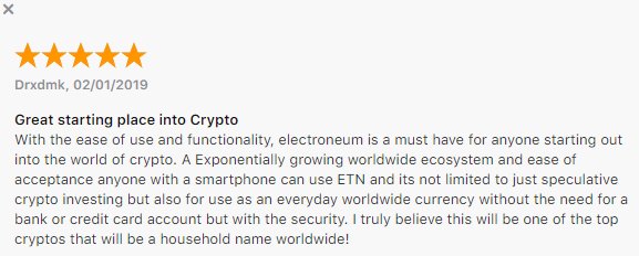 cechv2's tweet photo. #ETN #Electroneum #App #CloudMining #ios #reviews have a look at feedback from users of this #fintech #blockchain #hybrid as I say for me top #Altcoin is $ETN @electroneum #MVNO #MVNA #GSMA #MWC19 #MWC2019 #MWCB19 #operators #vendors #smartphone #miner #topapp #crypto #cryptonews https://t.co/7yc1CR9MqE