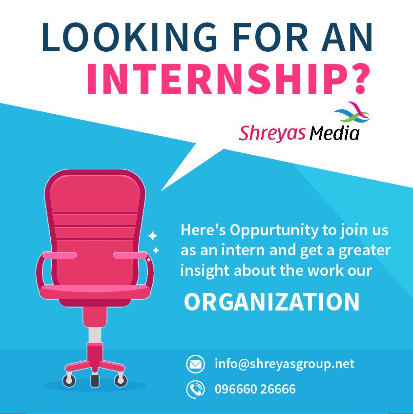 vamsikaka's tweet photo. Here's a great and wonderful opportunity for all the interns, who are looking to begin their dream career. 

Send your resume to info@shreyasgroup.net #ShreyasMedia
#InternJob #ShreyasMediaHiring #SendResumes https://t.co/giGwJGjn9Y