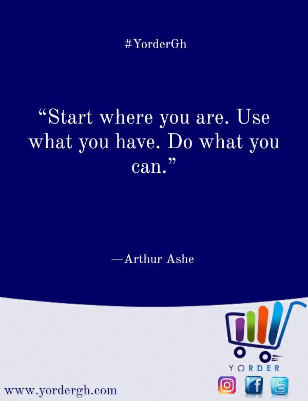 yordergh's tweet photo. There's Never Really Going To Be A Perfect Moment...
There's Only Going To Be The Time You Make...
Start Now!
Go For The Mark!
#DreamChasers
#BuyOnlineWithYorder
#YorderGh https://t.co/4NzlI78fs4