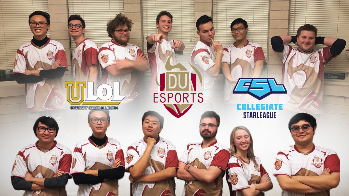 duesportsclub's tweet photo. Our #LeagueOfLegends rosters are loving these jerseys!! More to come soon from #Overwatch and #SSBU players on campus! #akquire #jerseys #gaming #college #esports #fashion https://t.co/IJSOxp6IhA