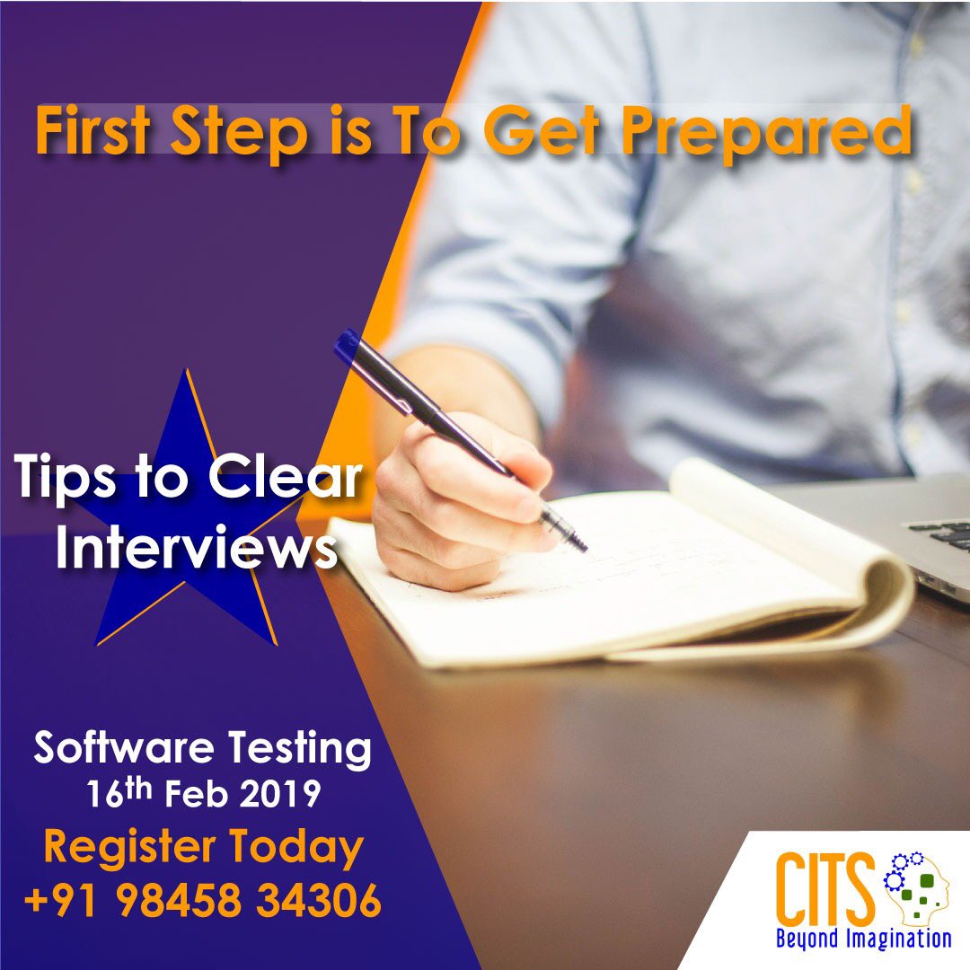 testing_tool's tweet image. First step is to get prepared.
Crack your Interview with Confidence!
#TestingInterview #ManualTesting #AutomationFramework #ClearInterview #SeleniumQuestions #Interviewtips #bangalorejobs #future #career #courses #siliconcity #webinars #event #saturdayevent #weekendworkshop