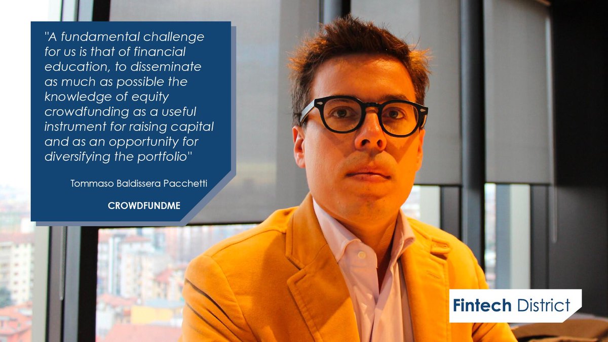 FintechDistrict's tweet image. For @CrowdfundmeIT 2019 is going to be a very challenging year! Find out why in this interview with CEO Tommaso Baldissera Pacchetti! 
fintechdistrict.com/crowdfundme/