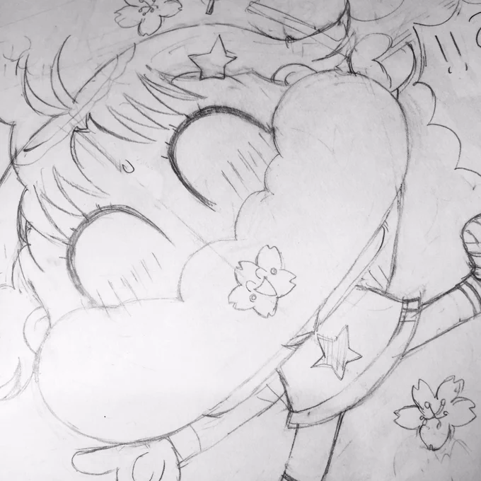 ちゃお4月号描いてる真っ最中です!
#笑顔の日 