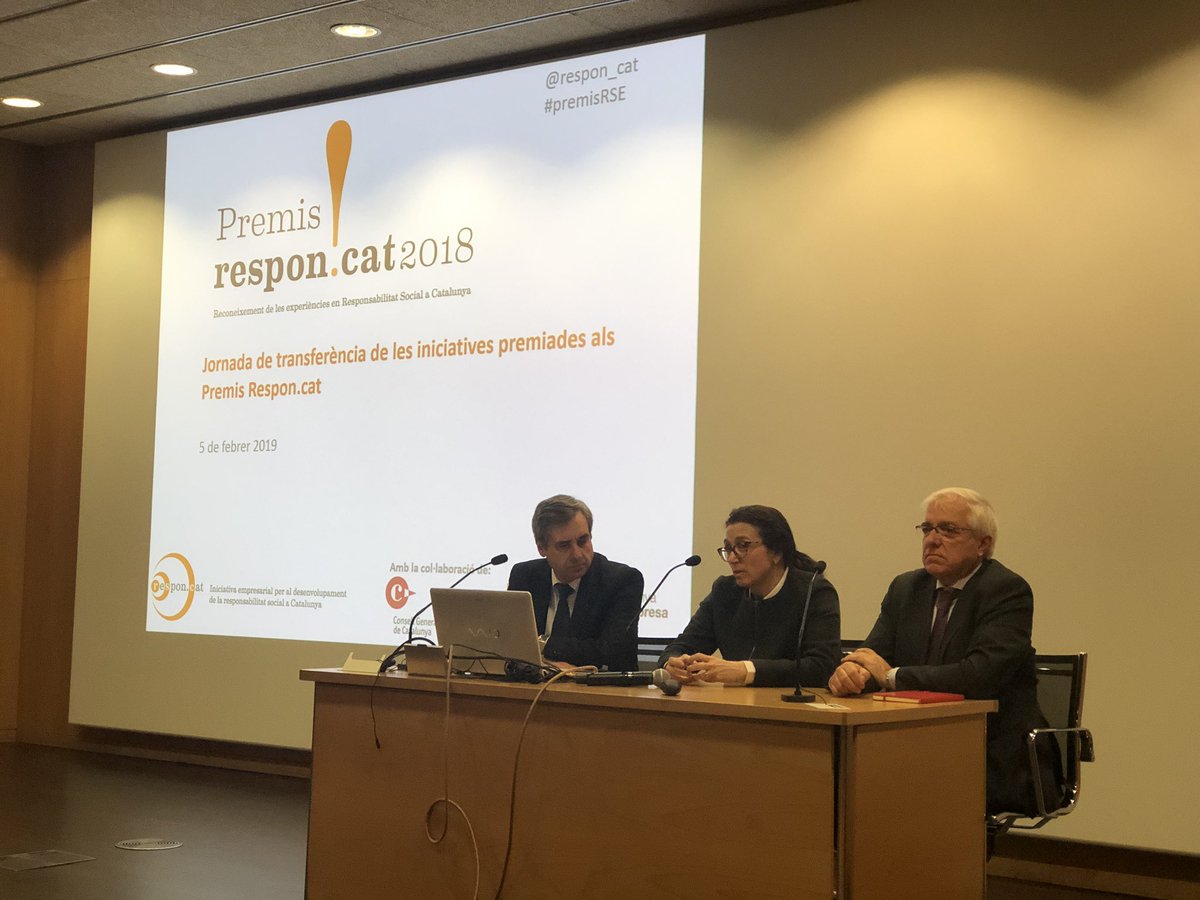 jmcanyelles's tweet photo. Comença la Jornada de Transferència dels #premisRSE @respon_cat https://t.co/UqBRcmH89x