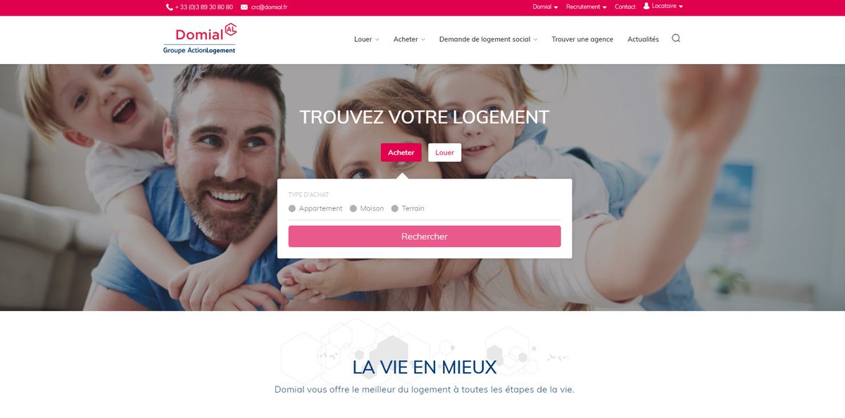 Le nouveau site Internet domial.fr est en ligne ! Un site unique qui simplifie votre recherche de #logement en Alsace ! #location #coloc #senior ou #accessionalapropriete... tout y est !  <a href="/ActionLogement/">Action Logement</a> 
#parcoursresidentiel #lavieenmieux