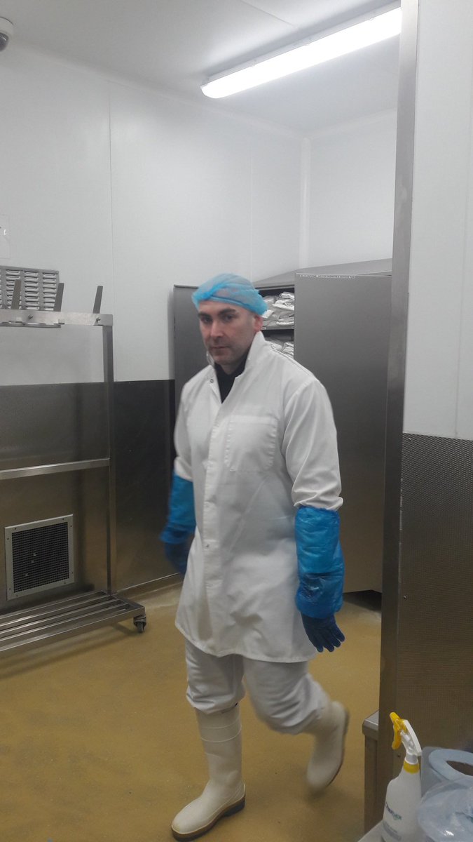 Catching the Hygiene Manager unaware. <a href="/JamesH_servest/">James hurt</a> training staff in specialist cleaning. @Servest_UK