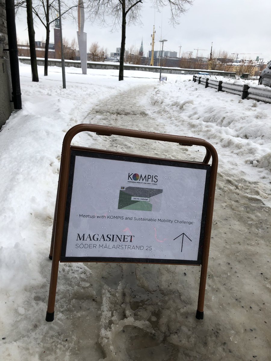 On the way to the 5:th KOMPIS MeetUp tog.w #sustainableMobilityChallenge ! 130 friends will focus on MaaS for a day