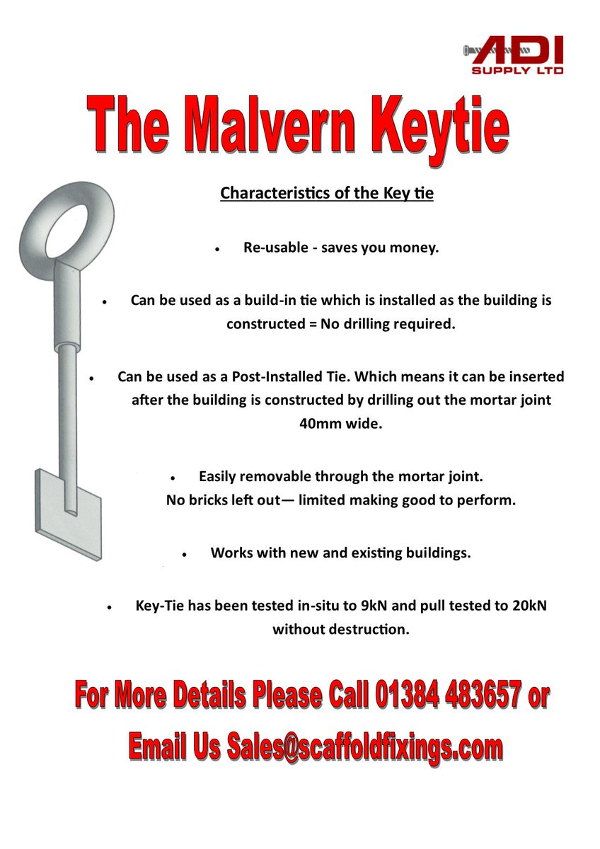ScaffoldFixings's tweet photo. The Malvern Keytie, One of the Smartest Innovations in the Industry!! https://t.co/OlModWfpiE