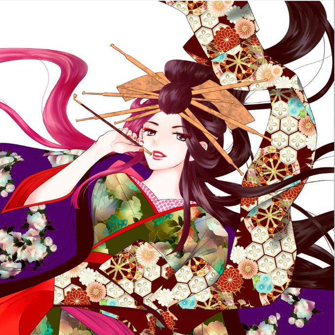 花魁のtwitterイラスト検索結果 古い順