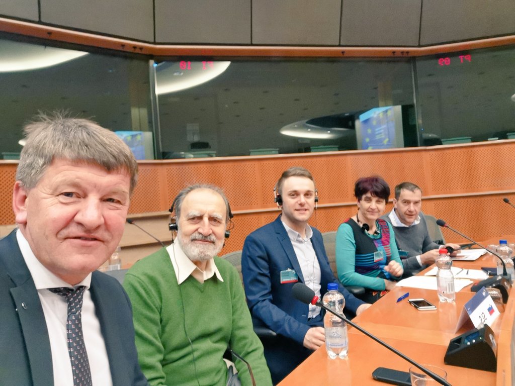 Franc_Bogovic's tweet photo. A strong @strankaSLS delegation on #EPPAssembly Day 2 with @MichelBarnier about the latest developments on #Brexit and with @ManfredWeber @EPP Spitzenkandidat #EP2019 https://t.co/6TCnPtqKyd