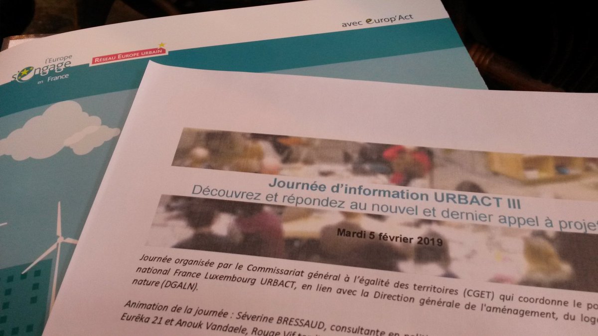 Infoday #urbact #gouvernancelocale dernier Appel à projets!