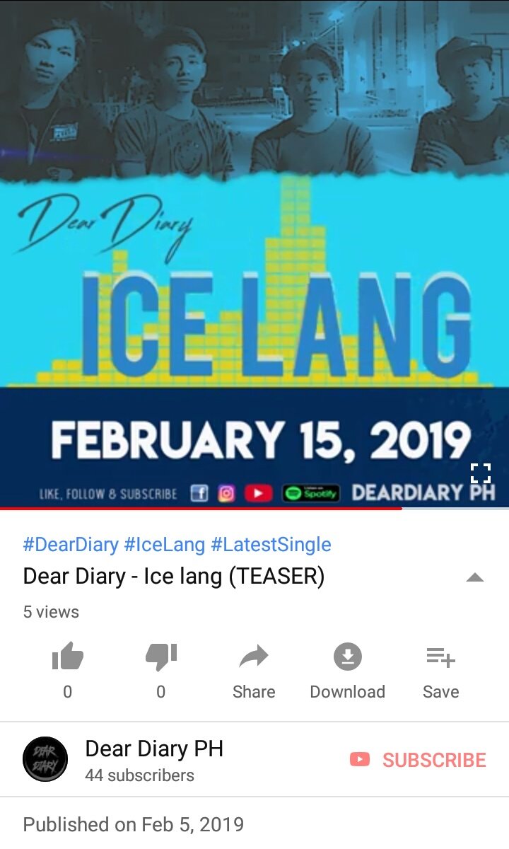 deardiarybandPH's tweet photo. Shit uploaded in our official YouTube channel! Subscribe subscribe naaa! 💓💓💓
#DearDiary #PopPunk #Indie #IceLang #Teaser https://t.co/UQtWkaWnBd