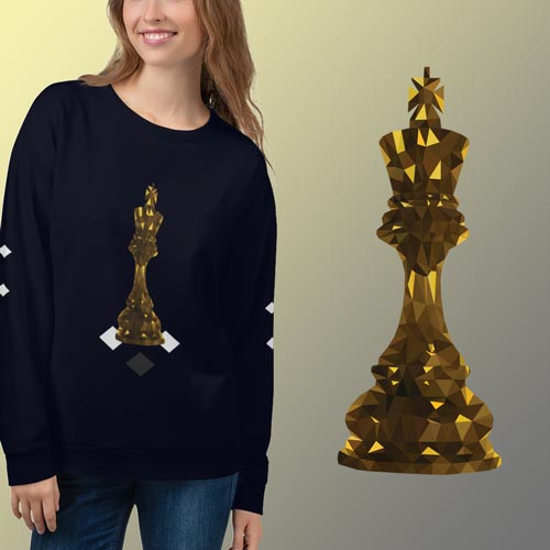 Divashkastyle's tweet photo. This version of the design of “The King” tries to put emphasis on the different and often difficult and unpredictable choices a king has to make in the game. 
https://t.co/wmDHt1jUuz
#Kingdom #king #Chess #chessbase https://t.co/nUmokP8xFD