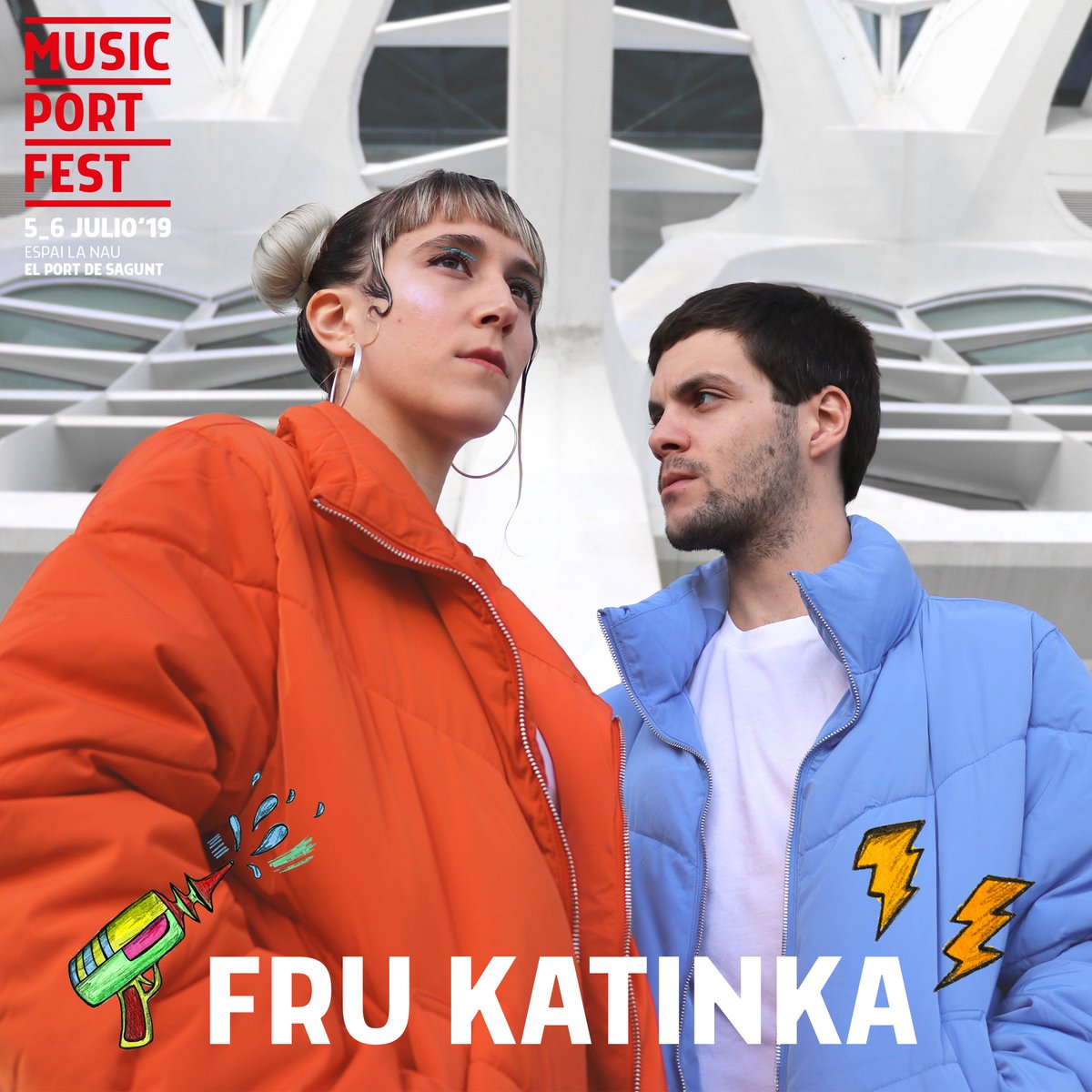 ☀️ <a href="/frukatinka/">Fru Katinka</a> 🌙 son una banda valenciana que mezcla pop con ritmos de hip-hop, electrónica y techno.

Abonos promocionales a la venta en:
musicportfest.com

#MusicPortFest2019 #ElPortDeSagunt #SaguntSumadeCultures #MediterranewMusix <a href="/AytoSagunto/">Ayuntamiento de Sagunto</a>