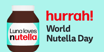LunaStudioLtd's tweet photo. Reasons to celebrate #worldnutelladay 1) Nuts are good for you 2) Supporting a great cause 3) YOLO (or whatever the kids say these days) 😉 Thank you @nutelladay 😍 https://t.co/RR5GK7Ubse