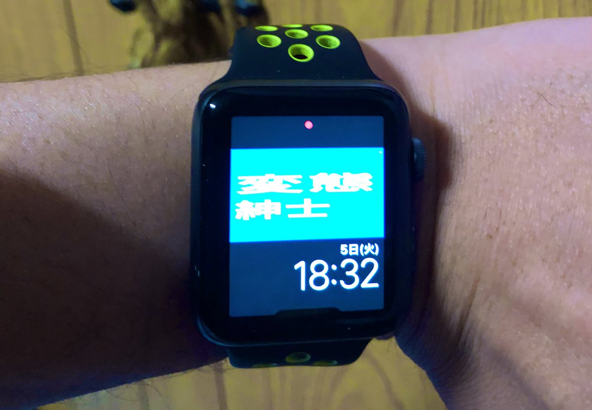 ふなくん على تويتر Apple Watchの待ち受け画像にしてみました