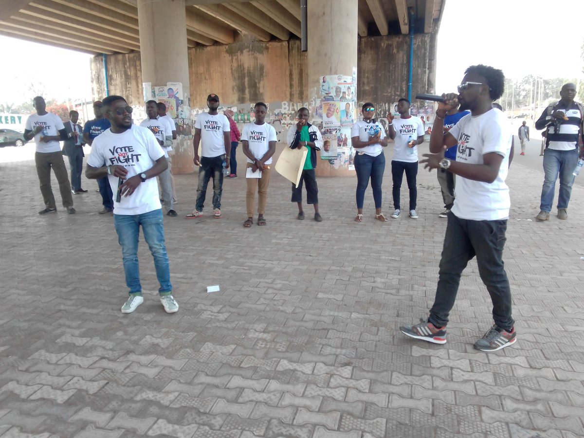 JCMCentre's tweet photo. The Election No Be Fight Performance. #VoteNotFight #VoteNotFightPL @EiENigeria @YstarsFound https://t.co/OyTR39WmK0