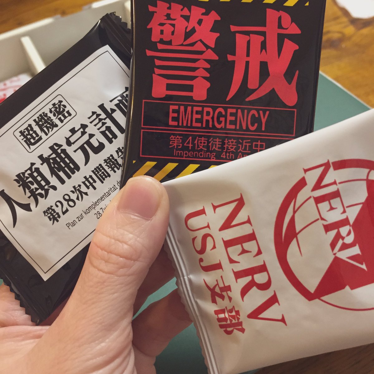 弟からもらったクッキー?
エヴァ好きにはたまらないありがたい! 