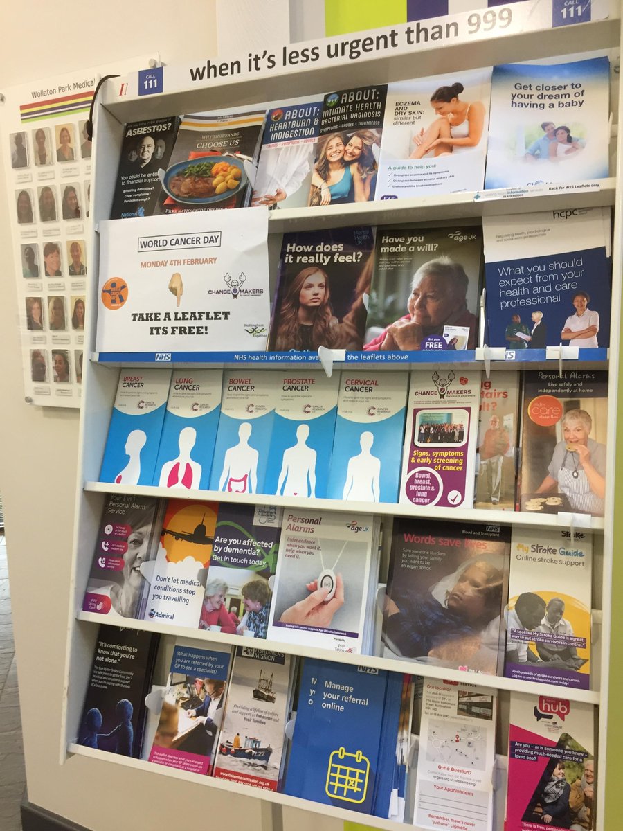 changemakers24's tweet photo. Change Makers  - raising awareness of the signs and symptoms of cancer at Wollaton Health Centre for World Cancer Day. Early detection saves lives!
#worldcancerday #cancerresearchuk #cancerawareness #cancerawarenessvillage #NottinghamTogether https://t.co/gy6HRrPMWL