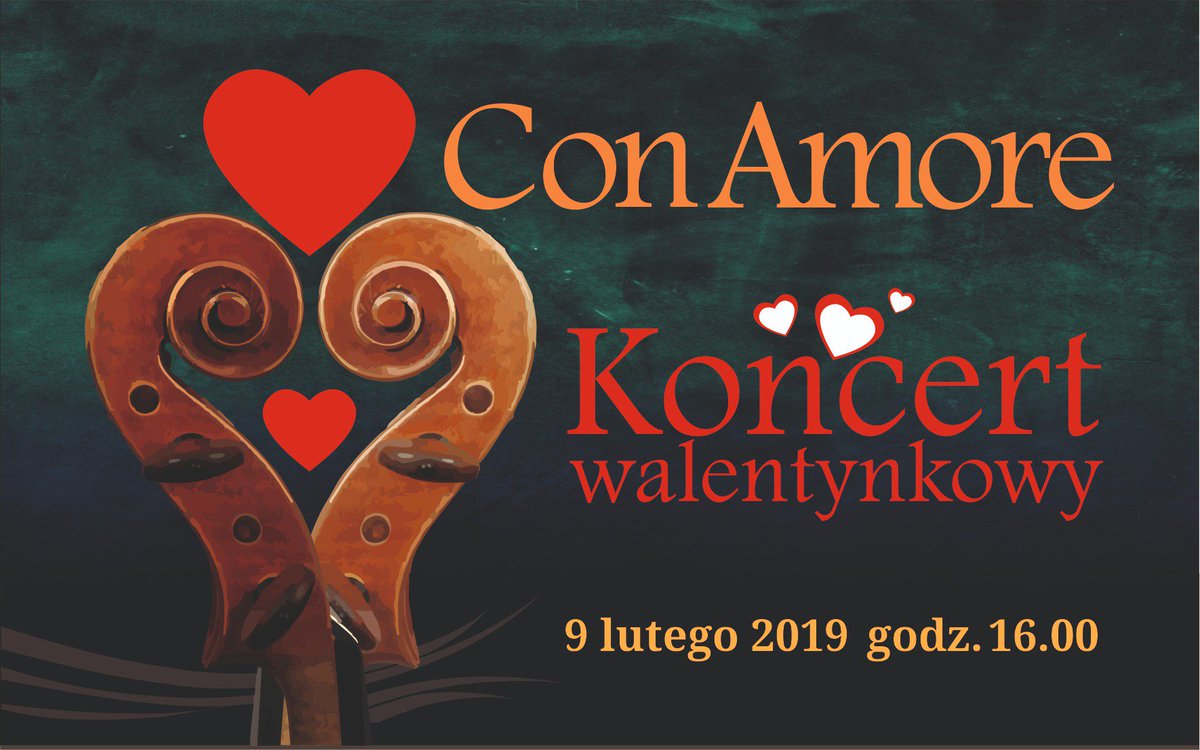 Zapraszamy na koncert walentynkowy zespołu smyczkowego "Con Amore". Koncert odbędzie się w sobotę, 9 lutego br. o godzinie 16.00 w Sanockim Domu Kultury. Bezpłatne wejściówki do odebrania w SDK #Sanok