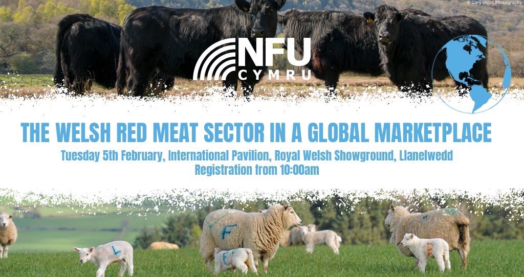 Today we’re at @NFUCymru Livestock Summit to help promote Welsh produce #WeAreWelshFarming