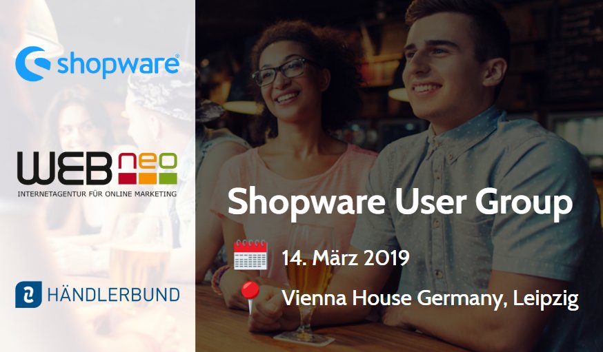 Alle <a href="/shopware/">Shopware</a>-User im Raum #Leipzig sind herzlich zur kostenlosen #Shopware #Usergroup am 🗓 14. März eingeladen!

🔗 fb.com/events/3644411…

Wir steuern an dem Abend 10 Tipps für einen abmahnsicheren Onlineshop bei.  💪

#Abmahnung #Onlinehandel #Händlerbund #Ecommerce