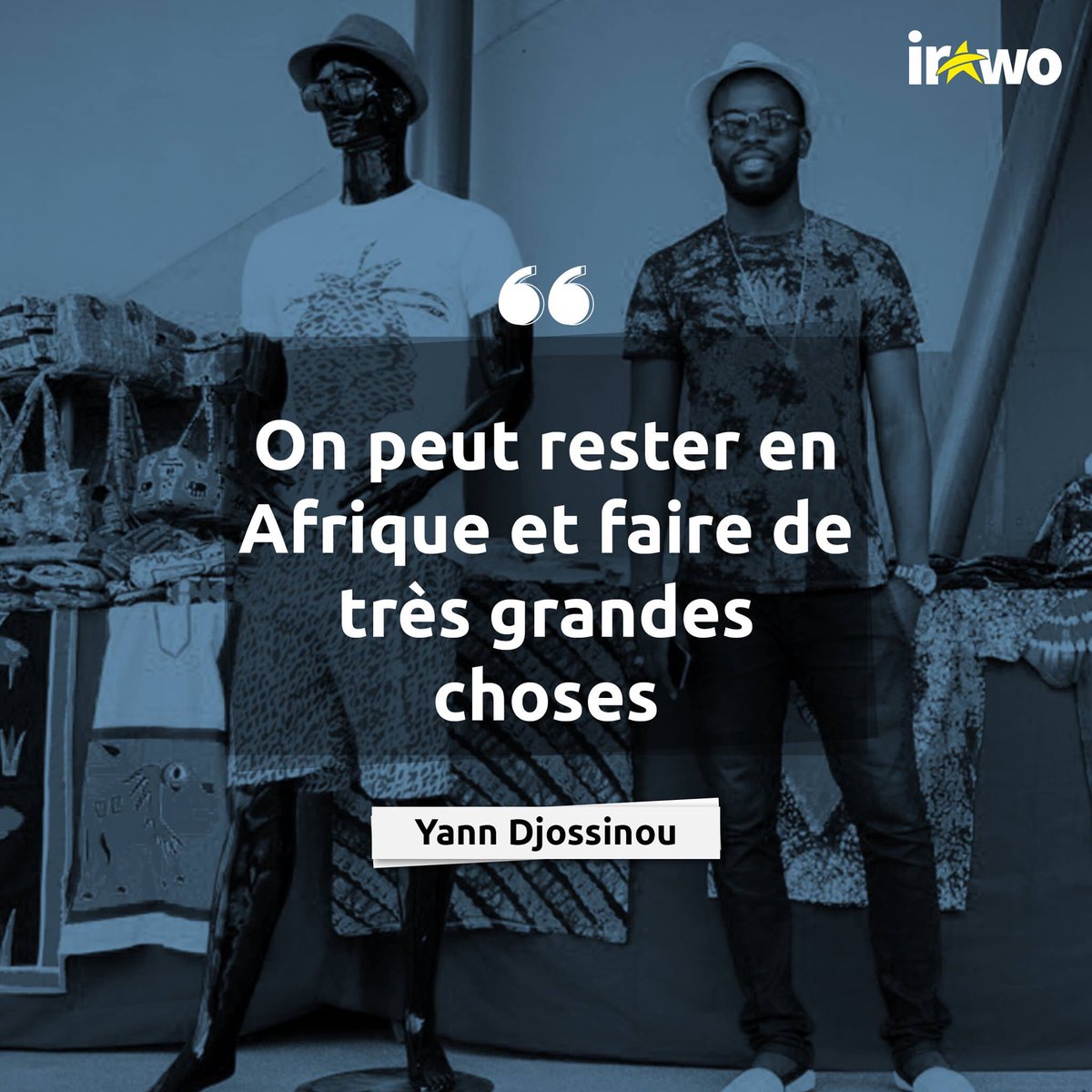 irawotalents's tweet photo. On peut rester en Afrique et faire de très grandes choses.  👊🏾 https://t.co/SxeRQHYVP2