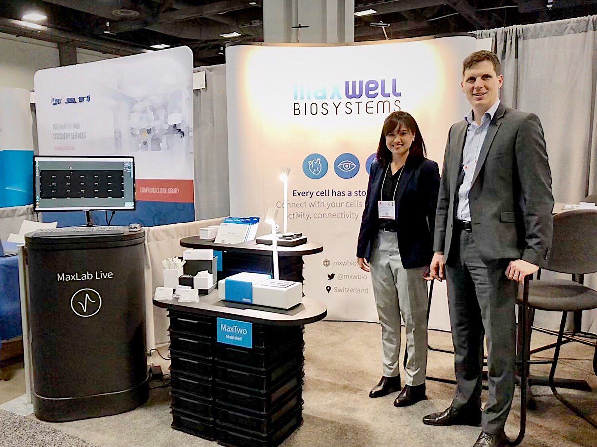 mxwbio_jp's tweet image. ただいま #SLAS2019 にて展示中です! マルチウェル高解像度細胞イメージングプラットフォーム搭載の  #MaxTwo は #cardiac と #brain 細胞を用いた複合 #automated   #screening に最も適しています。詳しくは私たちのブース550番にいらしてくださいね。 @SLAS_Org #ephys