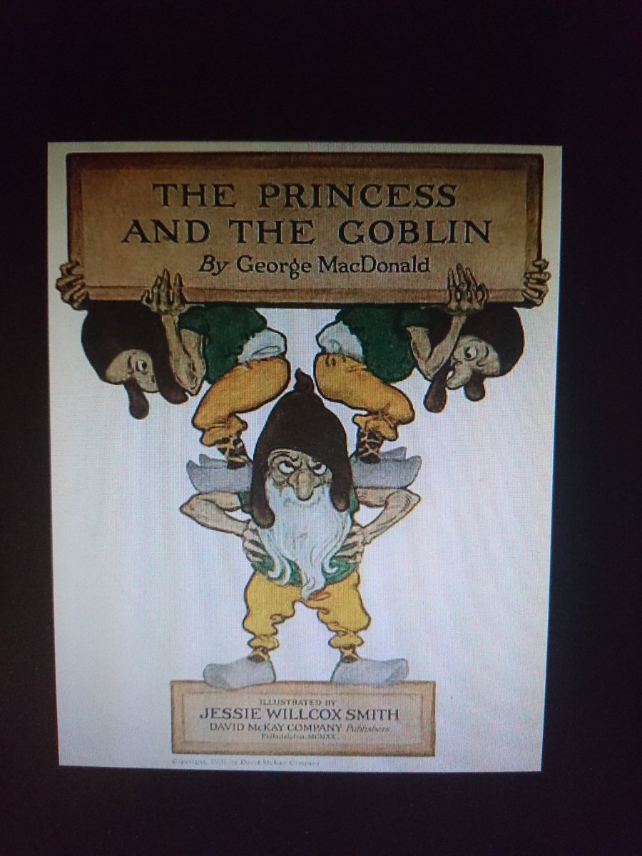Cover illustration of George MacDonald's The Princess & the Goblin by Jessie Willcox Smith 