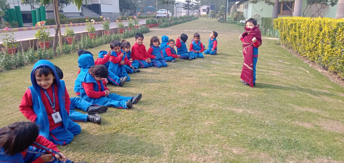 SujataPurkayas3's tweet photo. "Storytelling is the most powerful way to put ideas into the world today".... . Robert McAfee Brown
The story of the Wind and the Sun is being narrated by the tiny tots of rgsnoida.#languageskill #nexusofgood #SDG4 #naturelearning @supritichauhan
@rgsnoida https://t.co/ICV8M13vWF