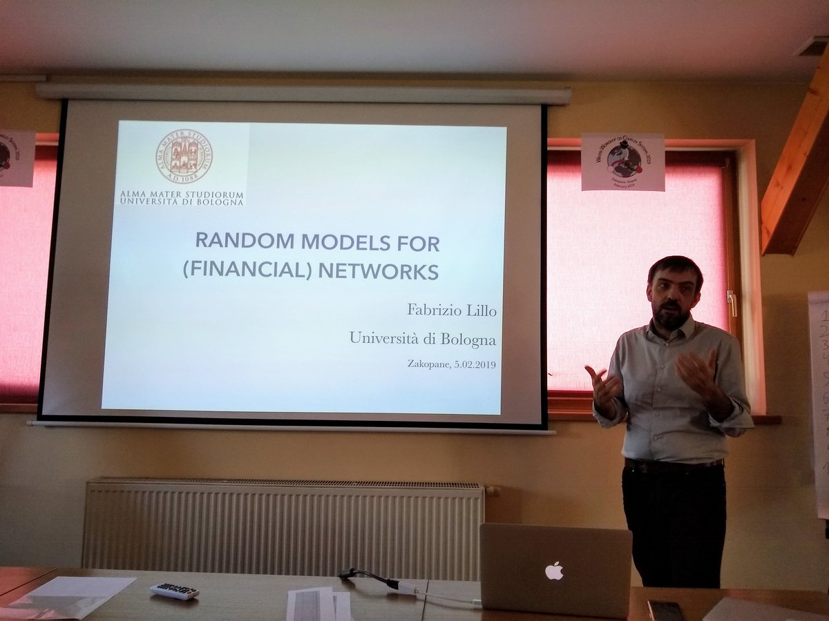 PiratePeel's tweet image. Now for the second invited speaker - Fabrizio Lillo #WWCS2019