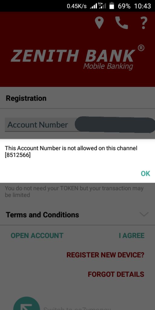 Transfer Money Zenith Bank Online Registration Mobile Banking Open