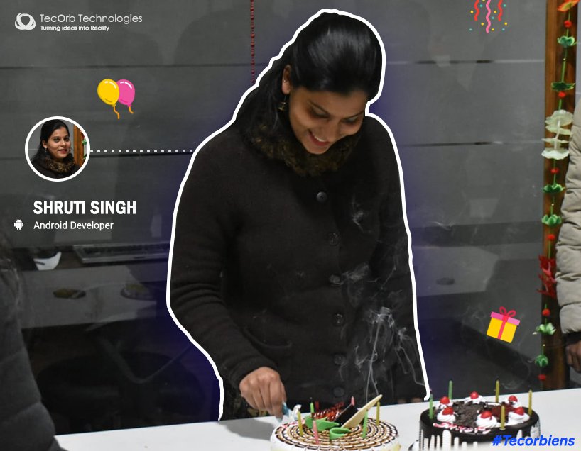 tecorbtech's tweet photo. “Thank you for all your hard work during the past year. Wishing you a happy birthday and a great year to come!”
Happy Birthday
SHRUTI SINGH🍟🥳💃
#Androiddeveloper #Birthdaycelebration #Appdeveloper #Appdevelopmentteam #Androidapp #Tecorbiens #Tecorb https://t.co/5j7z0jtXGH