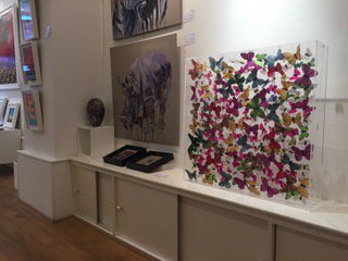 ButterflyArtUK's tweet photo. Delighted that @theweygallery in Godalming will now be a stockist for my  works - pics below! They'll also be taking my work to 2 prestige  #artfairs: @contempartfairs in Esher (15-17 Mar) &amp; @FreshArtFair  September. Very excited and hoping for good things there too! :) https://t.co/LjfMSN5Ckl