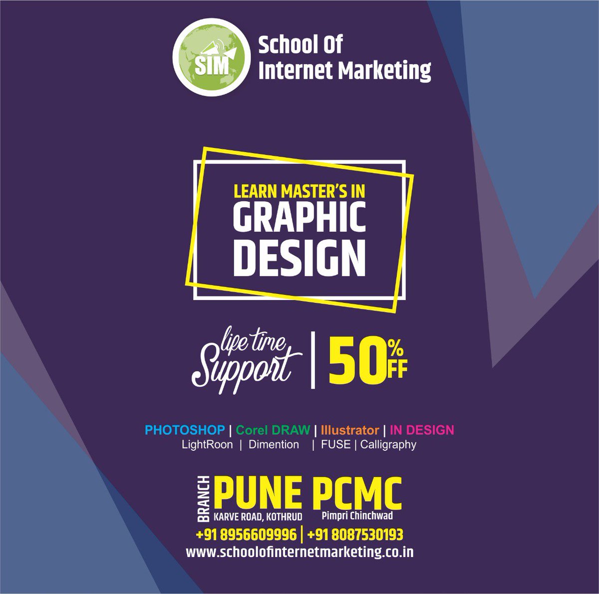 SIT_SchoolofIT's tweet photo. Ultimate Offer On Graphic Design Courses. Hurry Up!!! New Batch Starting Soon Enroll Now Become a Successful #GraphicDesigner. Learn In Depth 8 Softwares #photoshop, #CoralDraw , #Illustrator InDesign, Dimension, Fuse, #lightroom And #Calligraphy . 100% JOB ORIENTED COURSE. https://t.co/lUOCjwjq60