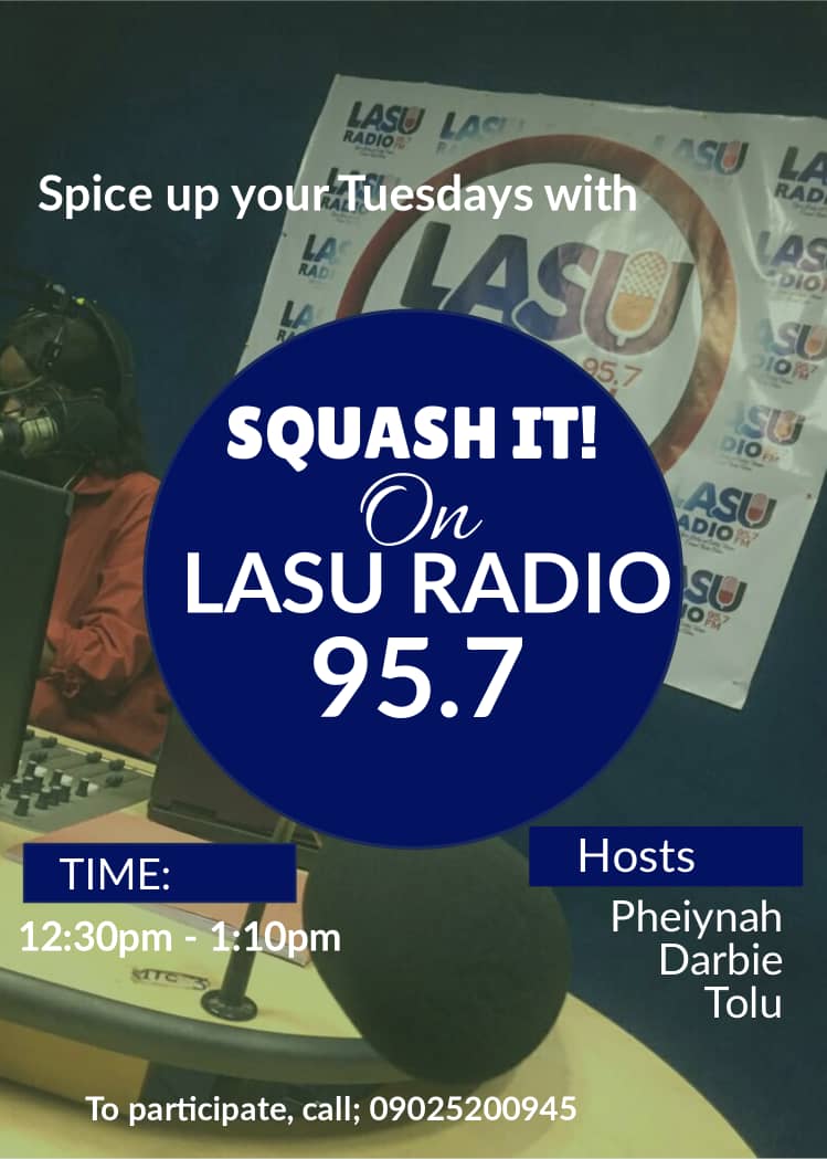 It's today. Call: 09025200945 to participate and win! #journalist #radiogirls #squashit

@LasuFM @LASUOfficial