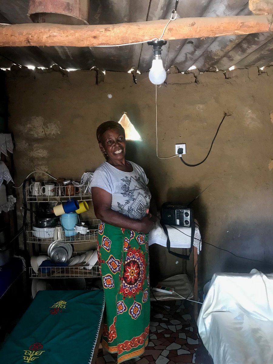 UKinZambia's tweet photo. Great visit today to Ngwerere to visit Standard Microgrid’s #Reimaginingpower project, to see how they are delivering solar energy services to communities in remote environments.
60 year old Cecilia told us, ‘Ma laiti yabwela’, which means ‘now there is light’ in Nyange. https://t.co/ZBV9wEkzoH