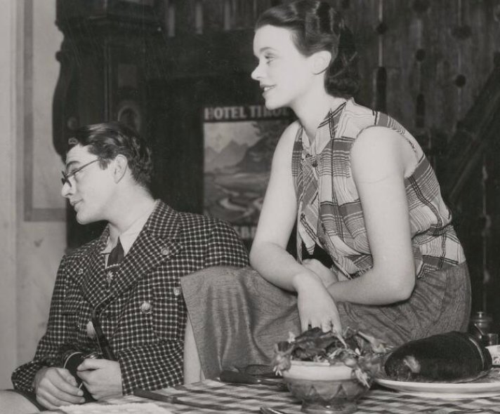 An almost unrecognisable #JackHawkins, age 22, plays "Mort." in #IvorNovello's 'I Lived with You' (free screenings <a href="/Kent_MOMI/">Kent Museum of the Moving Image</a> 19/20/21 April, thanks to <a href="/TalkingPicsTV/">Talking Pictures TV</a>, public booking from 1st March). He and then wife #JessicaTandy acted on stage opposite Novello in #AutumnCrocus.