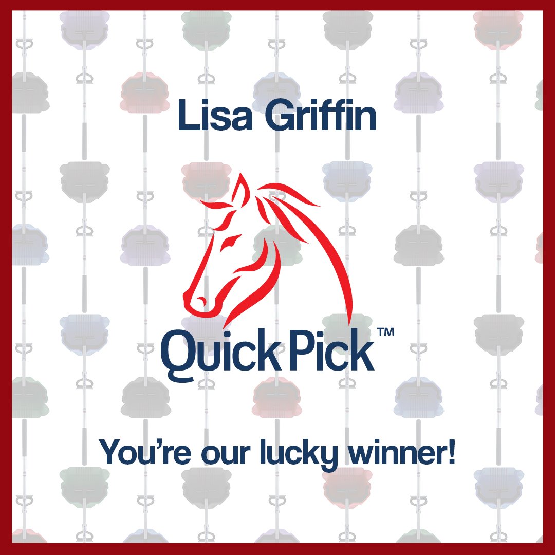 Congratulations to the winner of our competition - Lisa Griffin! We hope the #QuickPick helps keep any aches and pains at bay! Thank you to every one who entered and shared our post.
To find out more about our innovative product, visit our new website at: quickpickequine.co.uk