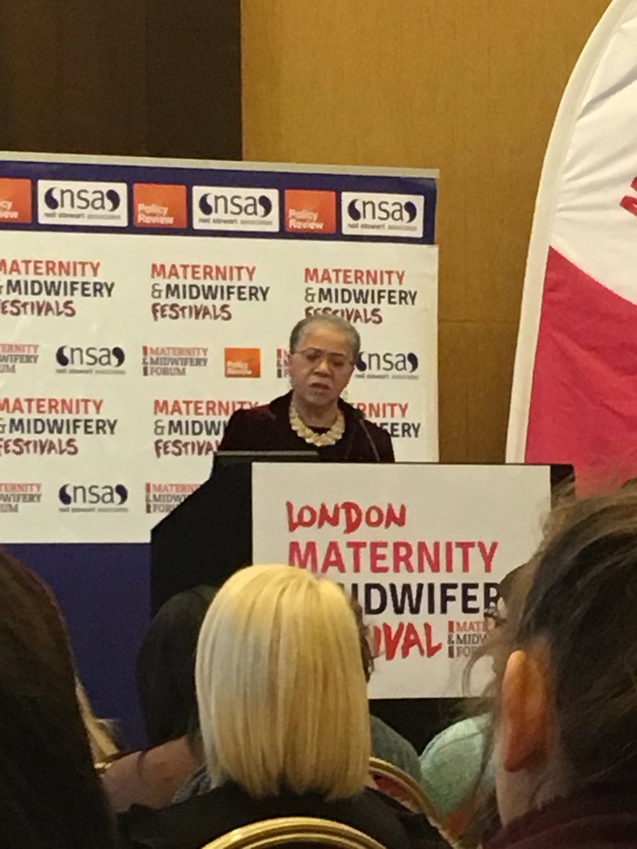 The fantastic Dame Elizabeth Anionwu (from @UWL_CNMH, mind you...our uni *ahem*) sharing details from her remarkable life and career! @MidwiferyForum @EAnionwu #FutureMidwives #MidwiferyForum